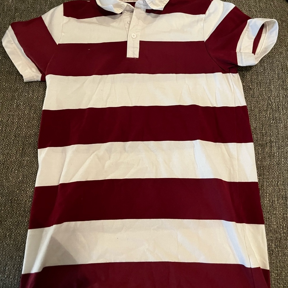 Red and white rugby dress girls